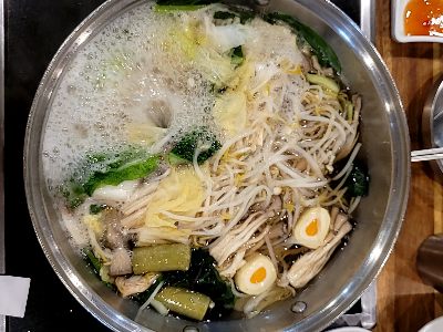  신도림 [뽕잎사랑] 테크노마트 B1 샤브샤브 전문점, 칼국수,볶음밥까지~!