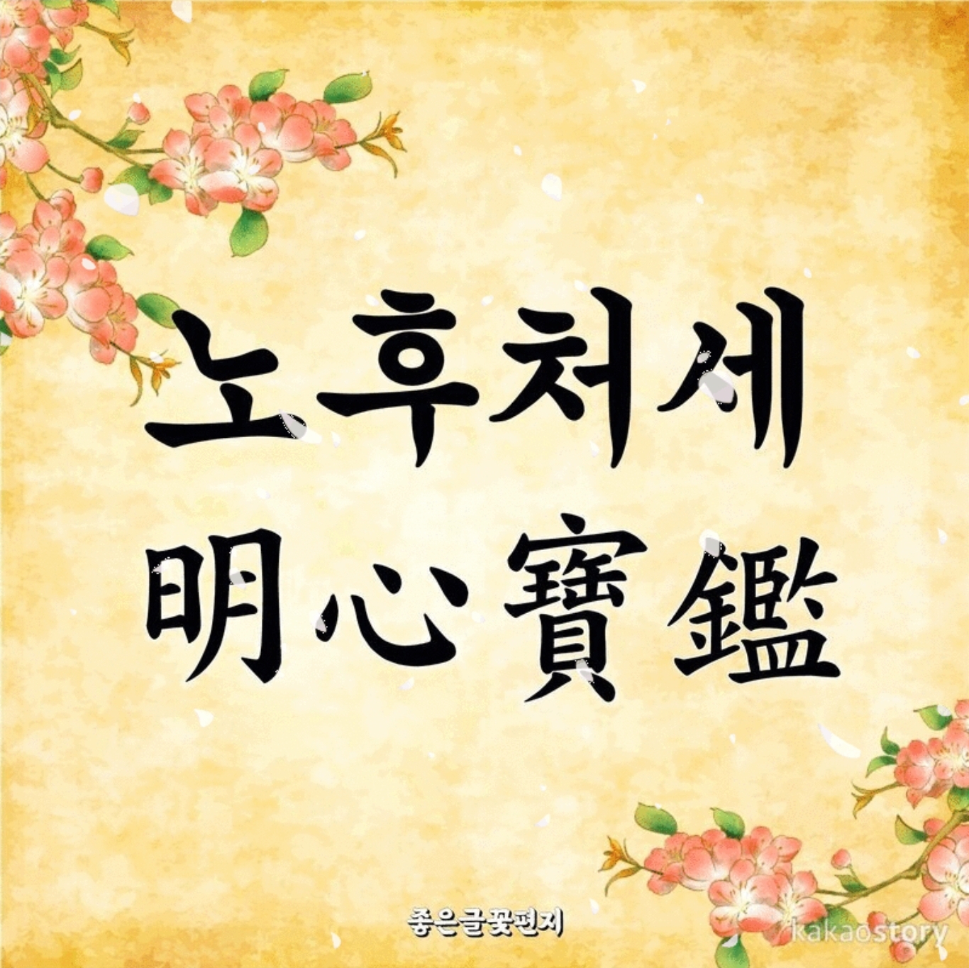  노후처세 명심보감