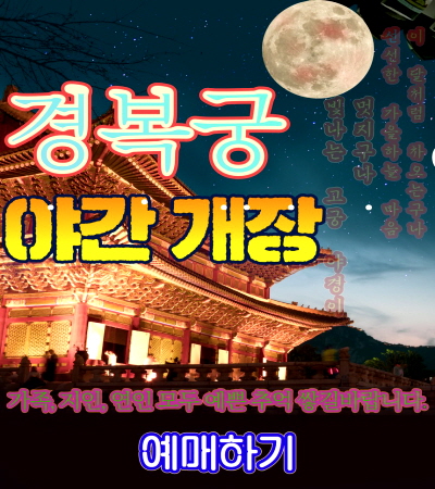 경복궁 야간 개장 예매
