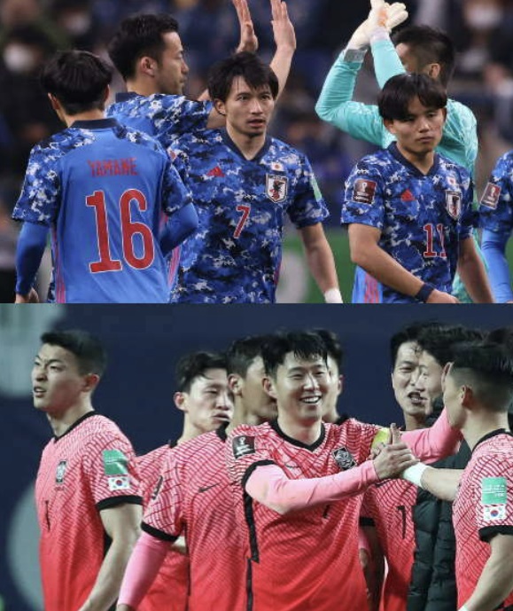 카타르 월드컵 일본과 한국 본선 조추첨 희비