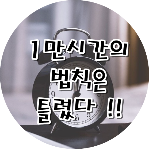  1만시간의 법칙은 틀렸다, 차이를 만드는 습관