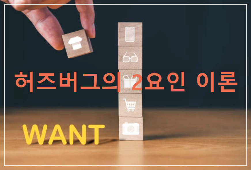 허즈버그의 2요인 이론 : 동기요인과 위생요인으로 2원화시킨 욕구 이론