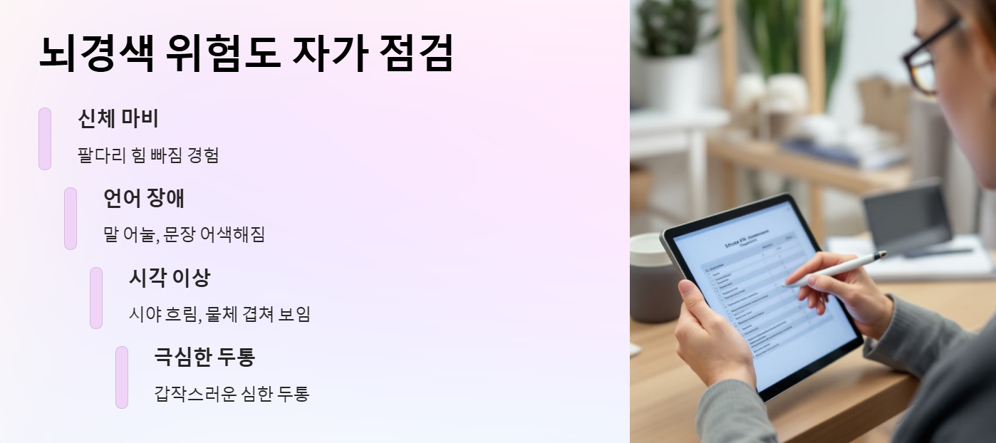 뇌경색 위험도 자가 점검