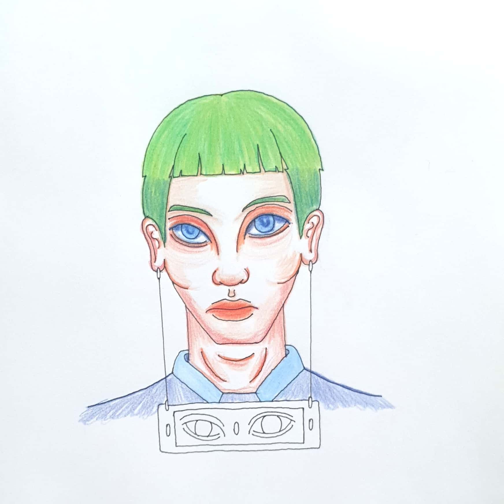  Look Everywhere 어디든지 보다 / 일러스트 그림 드로잉 / 인물화 그리기