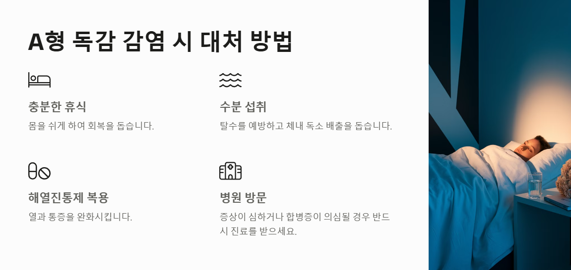 A형 독감 감염시 대처