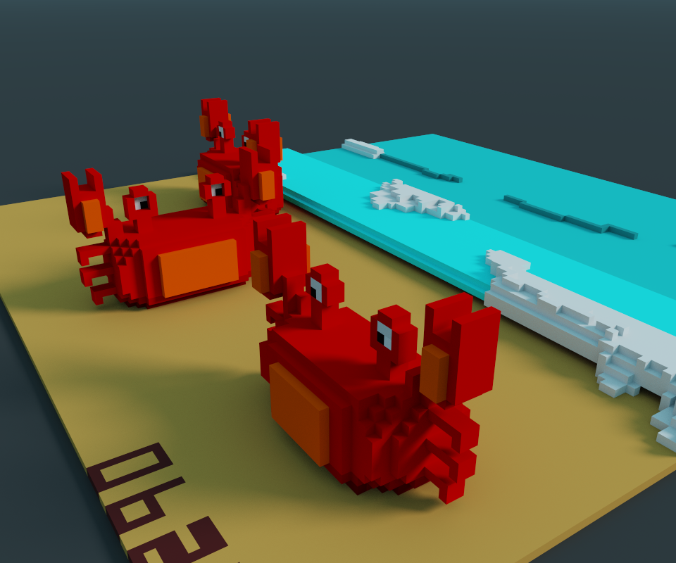 #목요클럽 #ThursdayClub #게 #바다와게 #Mano #매지카복셀 #Voxelart