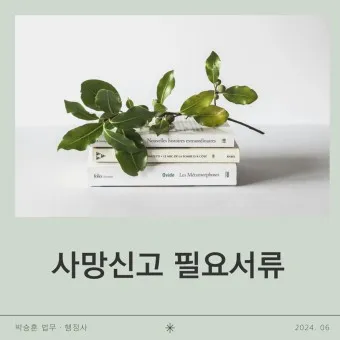 사망 신고 필요 서류 기한 절차_5
