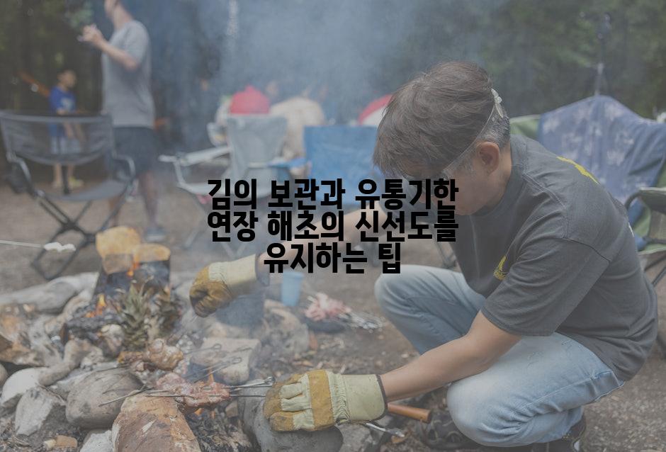 김의 보관과 유통기한 연장 해초의 신선도를 유지하는 팁