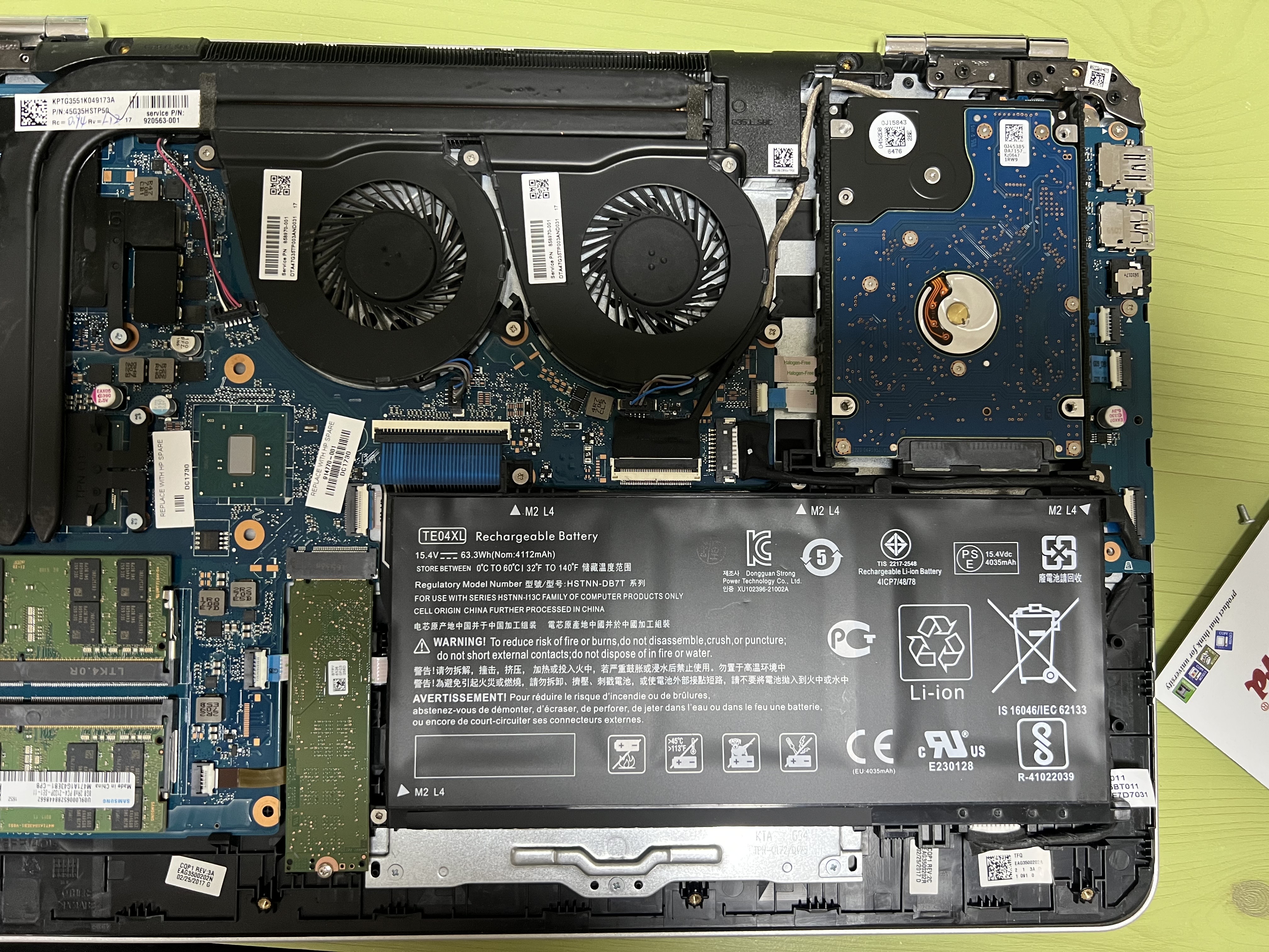 HP 파빌리온 15-bc225tx SSD 교체