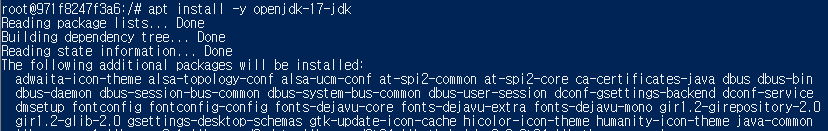 $ apt install -y openjdk-17-jdk