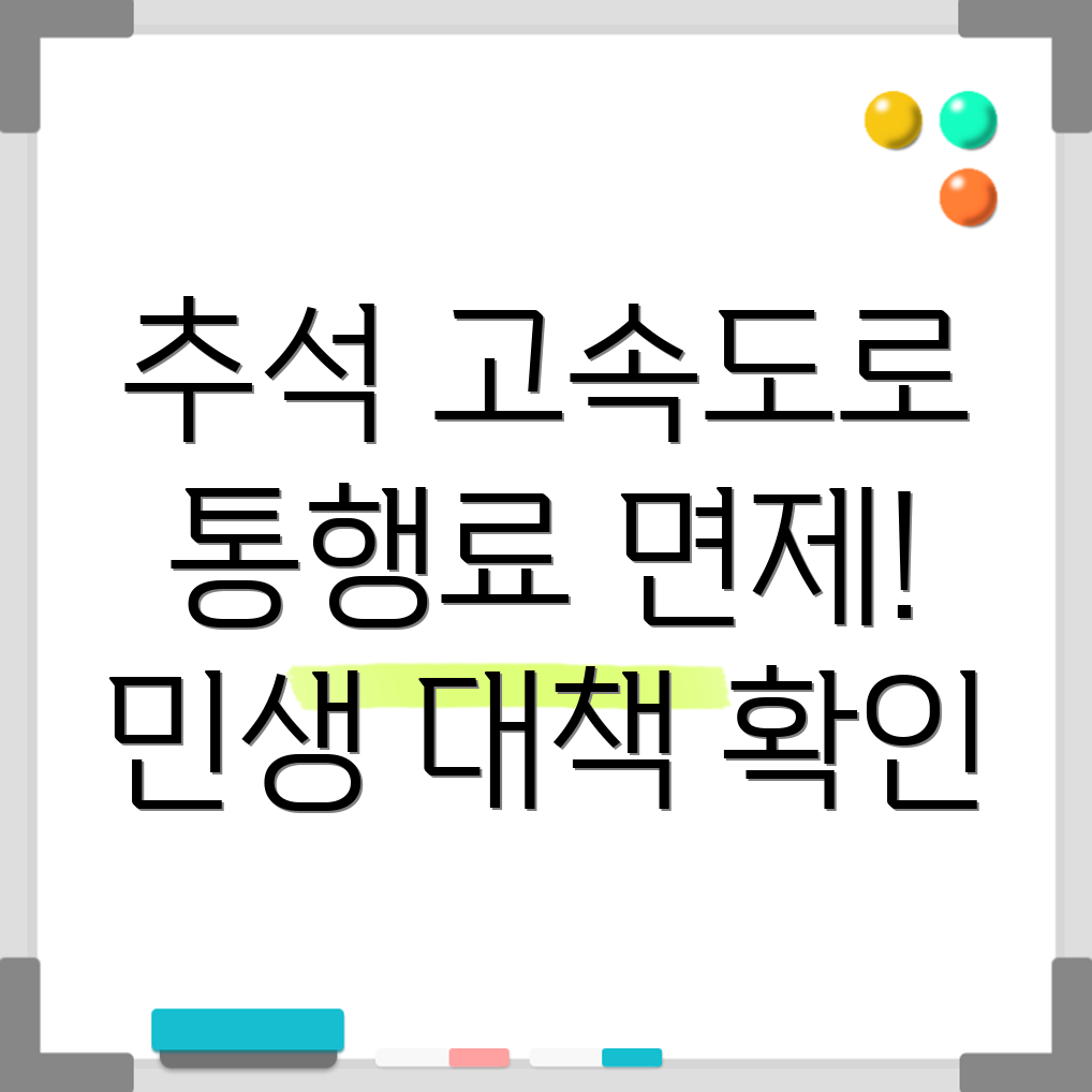 고속도로 통행료 면제