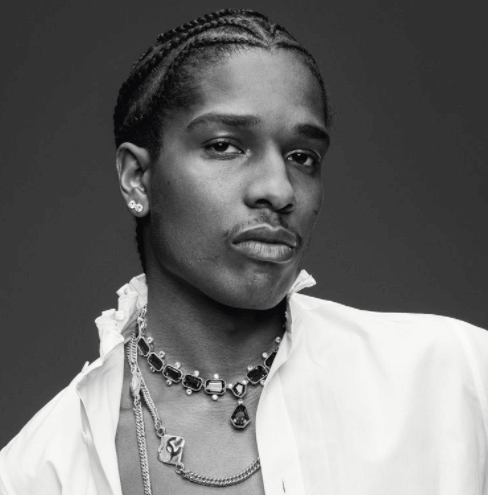 A$AP Rocky's black-and-white photograph.