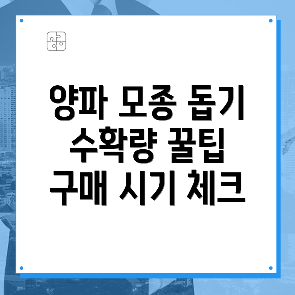 양파 모종