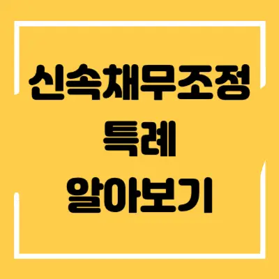 신속채무조정 특례 섬네일