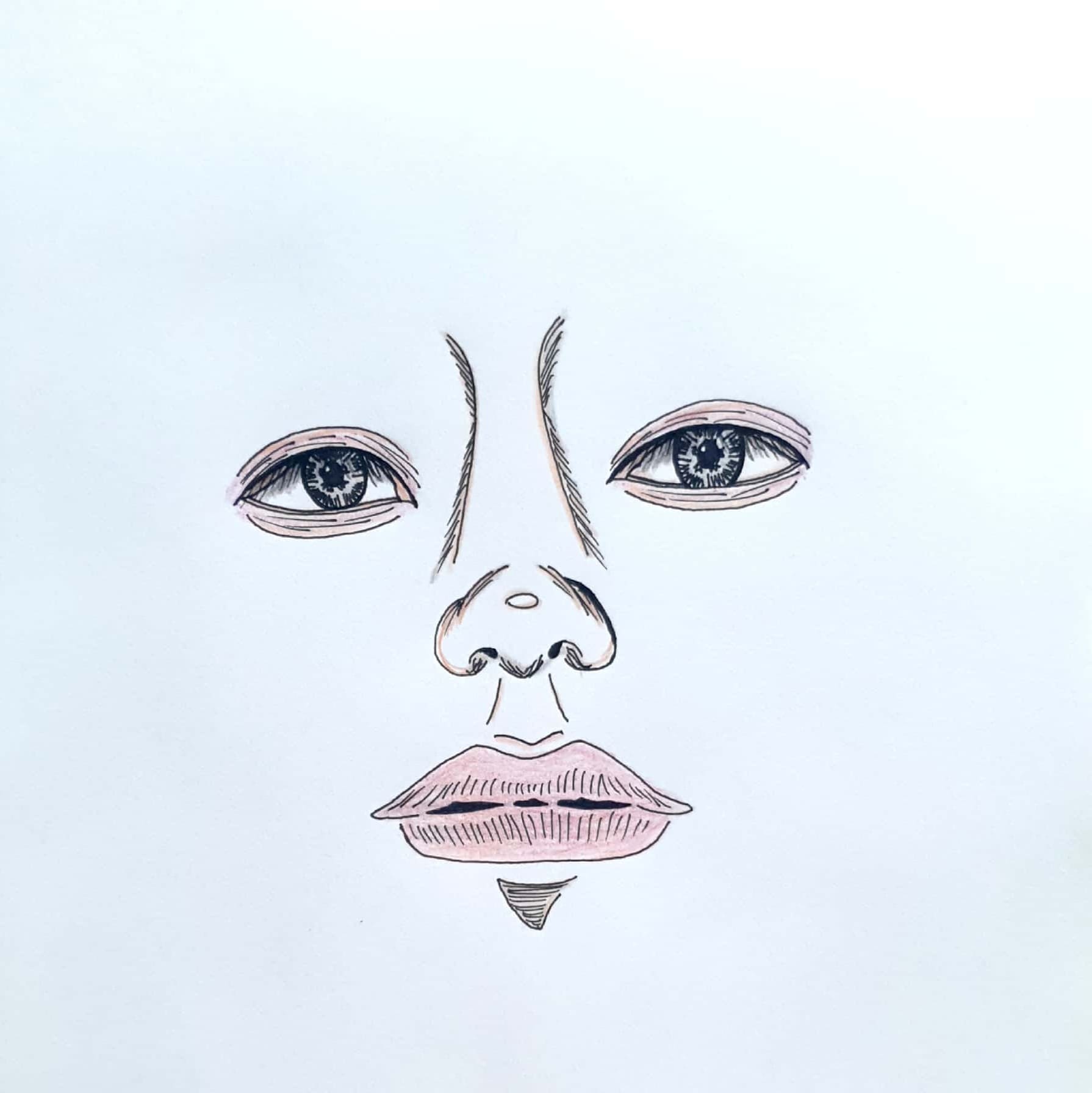  Before Sleep 잠들기 전 / 일러스트 그림 드로잉 / 얼굴 그리기