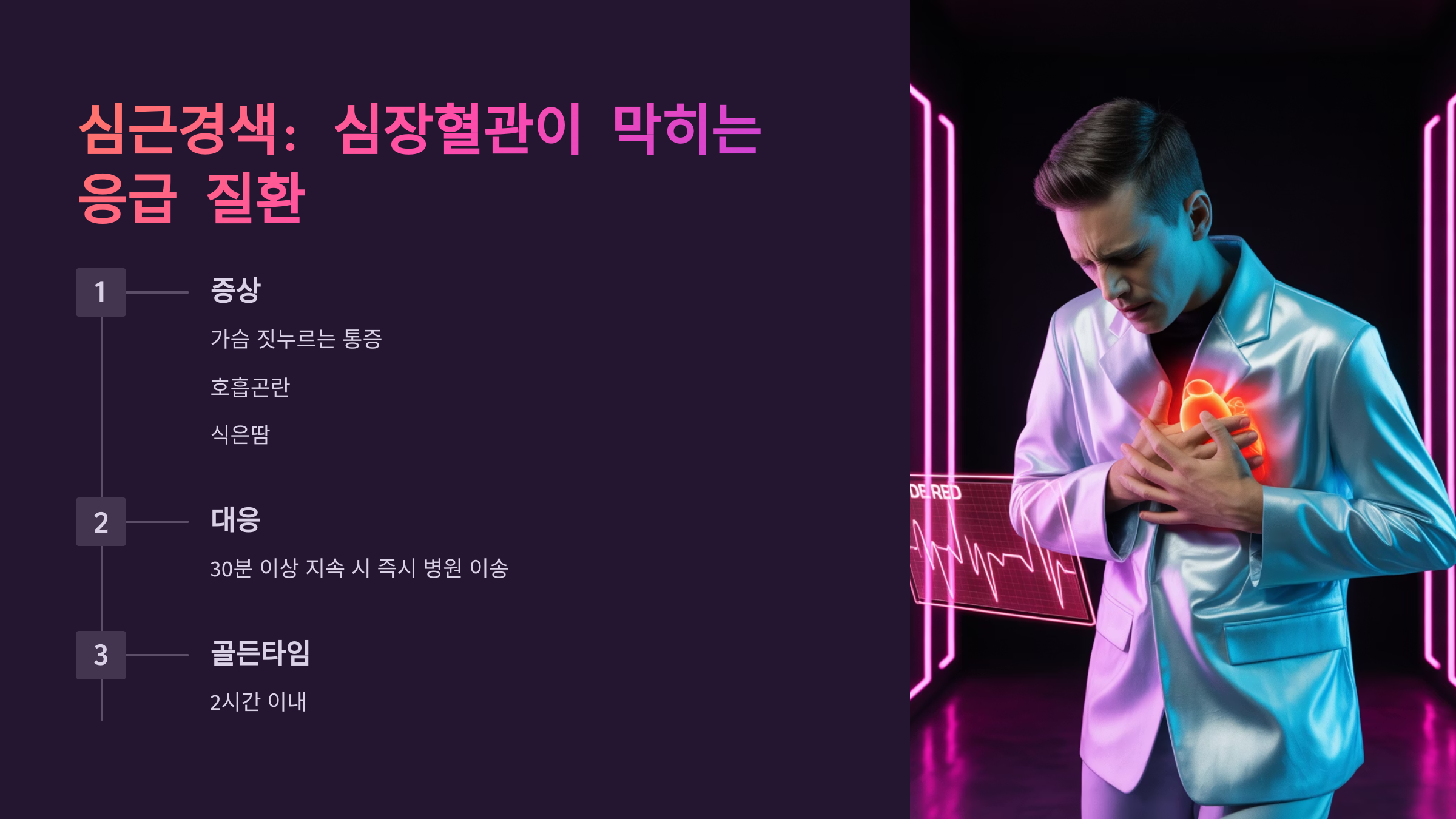 심근경색: 심장혈관이 막히는 응급 질환