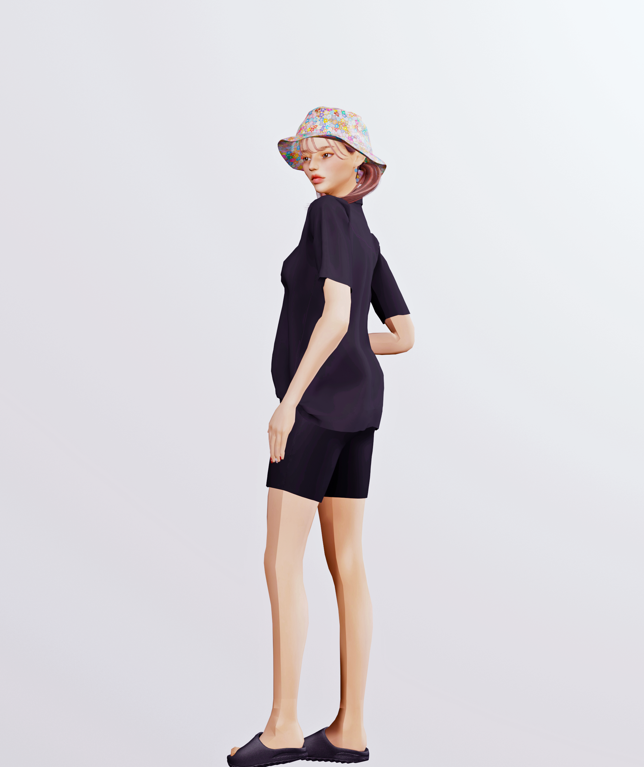 acc)summer hat - cc list - undefined - model A acc)summer hat - cc list - undefined - model A