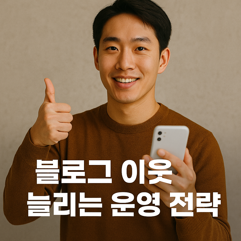 블로그 이웃 늘리는 운영 전략