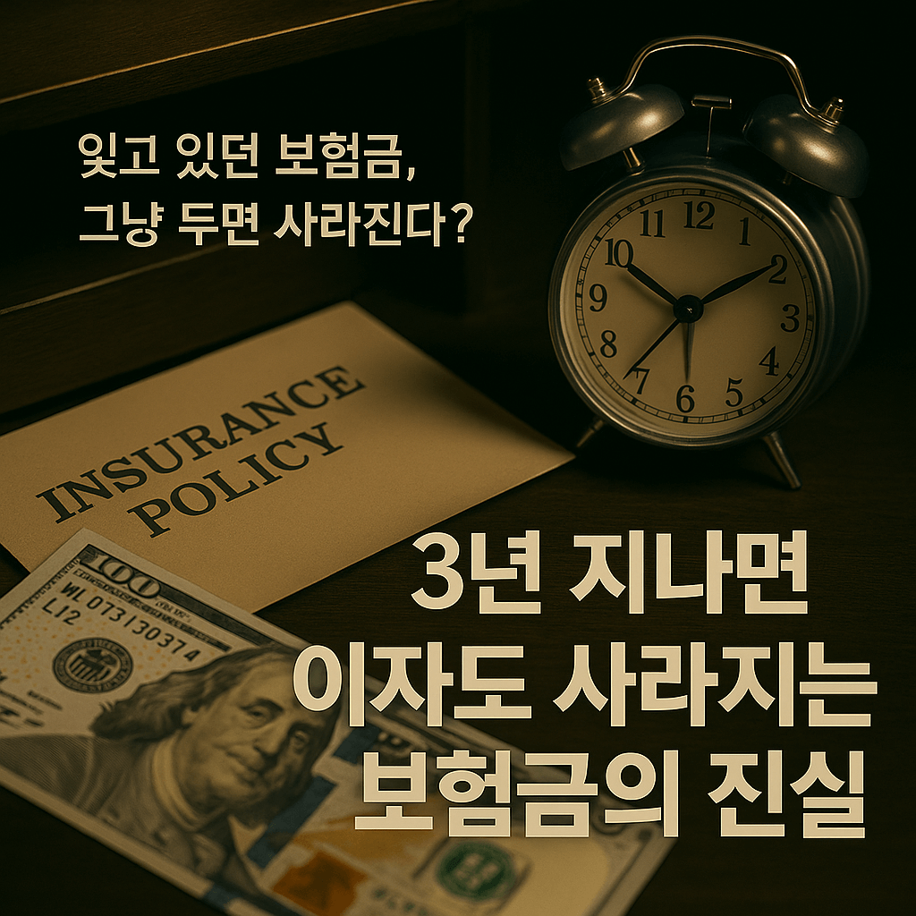 “숨은 보험금, 그대로 두면 손해?” 3년 지나면 이자도 사라지는 보험금의 진실