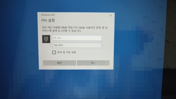 핀번호 입력