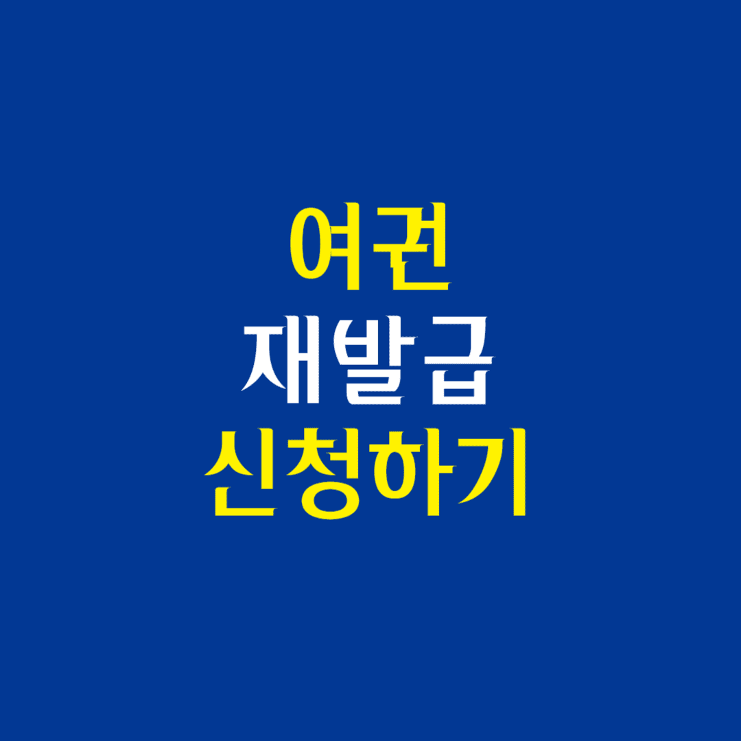 여권 재발급 온라인 신청 방법(쉽게 따라하기)