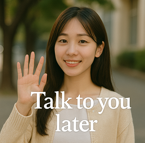 talk to you later