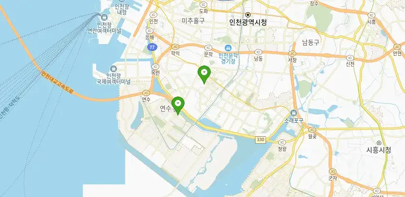 인천 연수구 현대자동차 서비스센터 정비공장 사업소 리스트