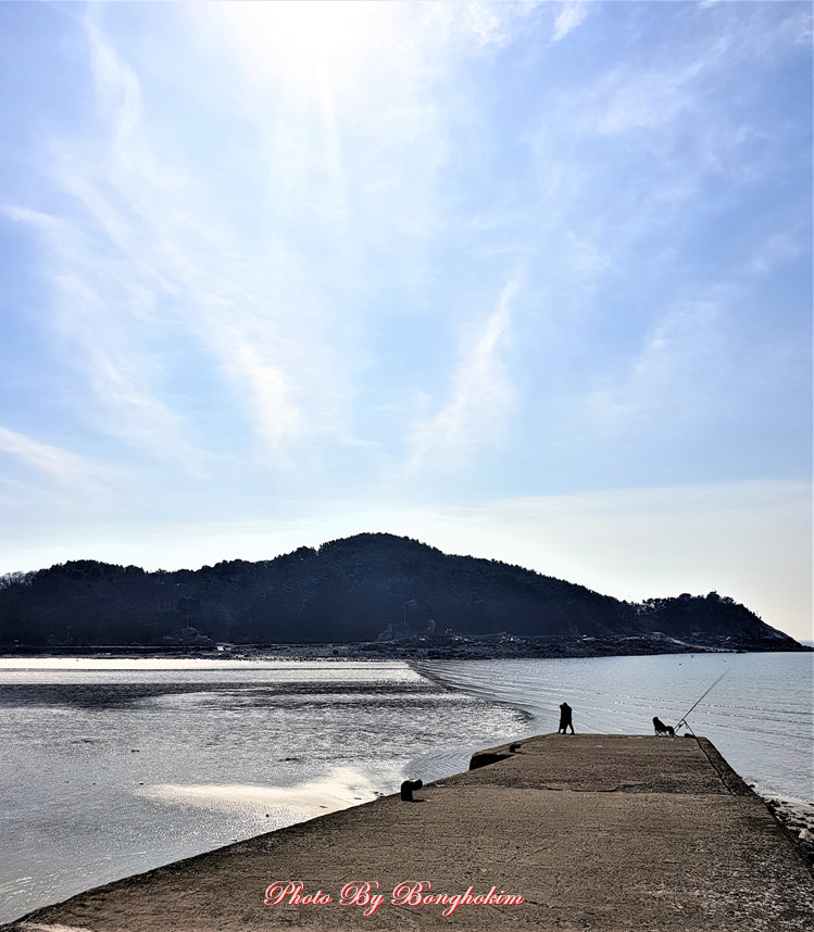  인천 을왕리해수욕장 겨울바다 풍경
