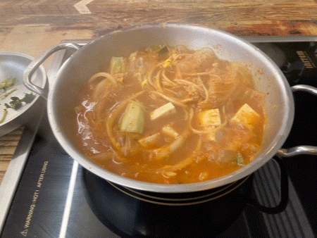 김치찌개와 라면사리 퇴근길 술안주 추천
