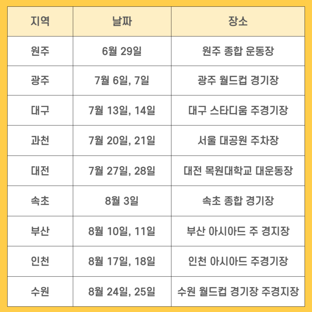 흠뻑쇼 2024 티켓팅