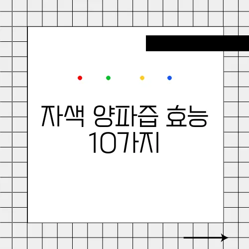 자색 양파즙 효능 10가지, 부작용
