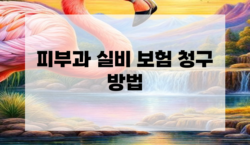 피부과 실비 보험 청구 방법