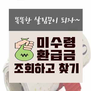  미수령 환급금 조회하고 찾는 방법