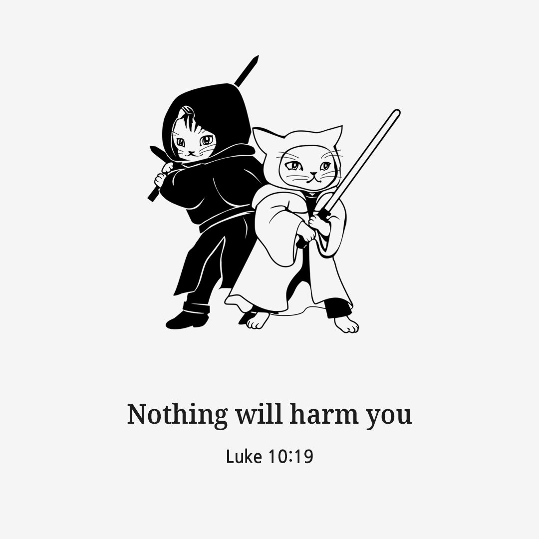 Nothing will harm you. (Luke 10:19)