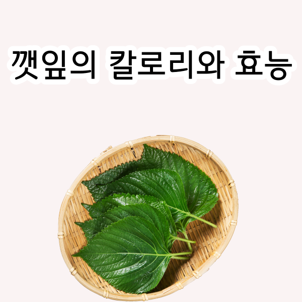 깻잎의 칼로리와 효능