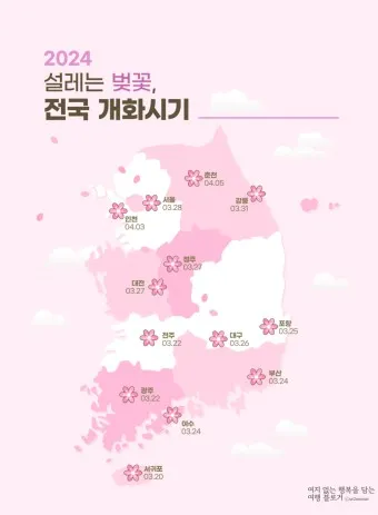 벚꽃 개화시기 2025년 지역별 모음_6