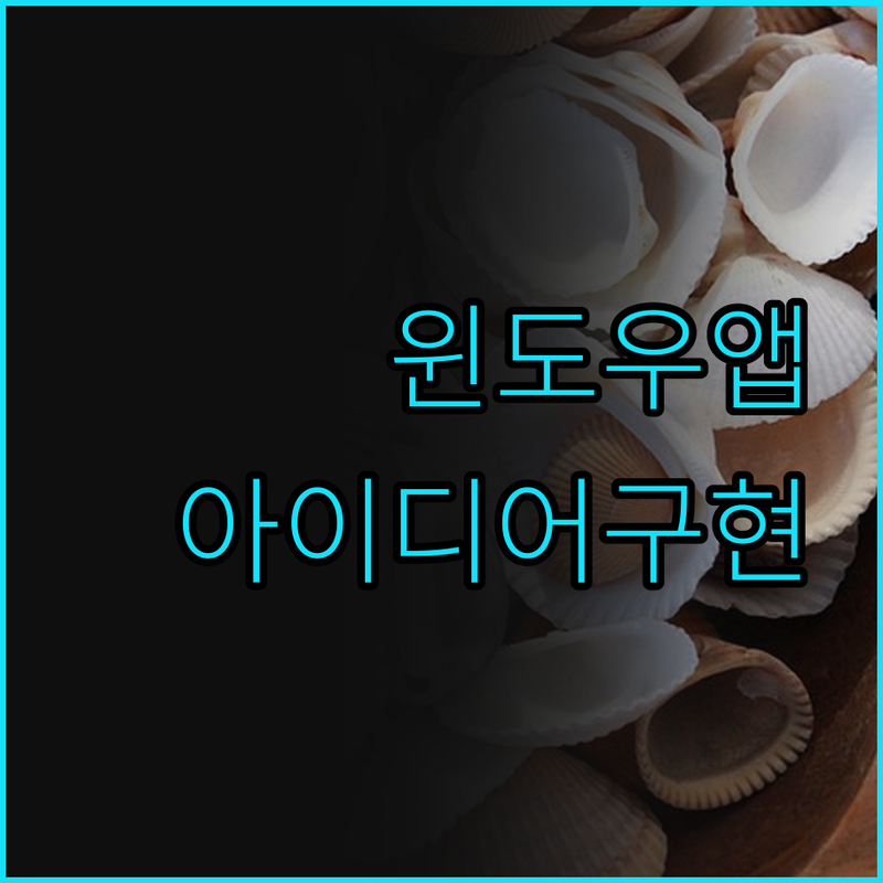 맞춤형 Windows 프로그램 개발,
