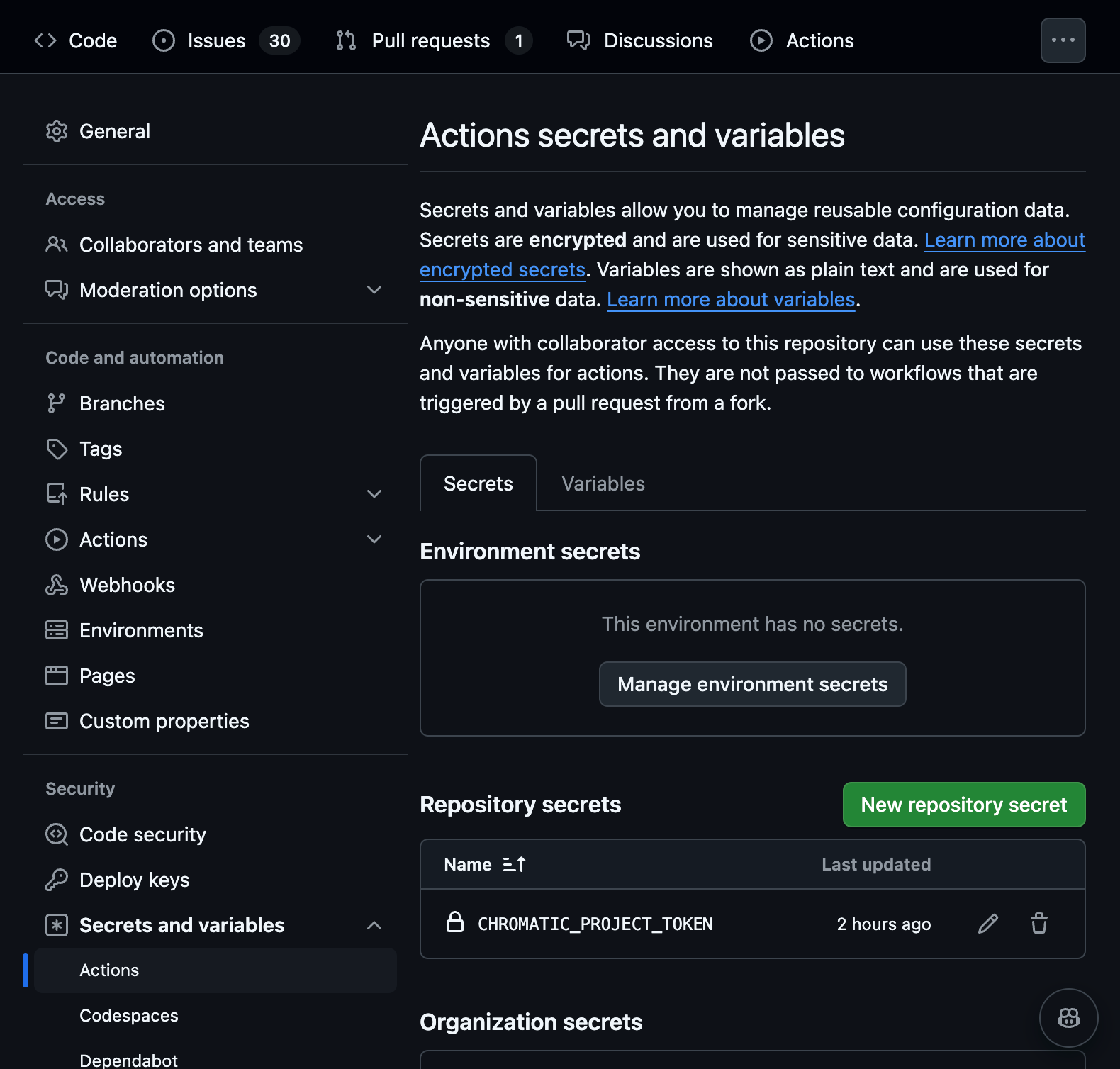 [Storybook & Github Action] - storybook 설치 chromatic 배포 github action ...