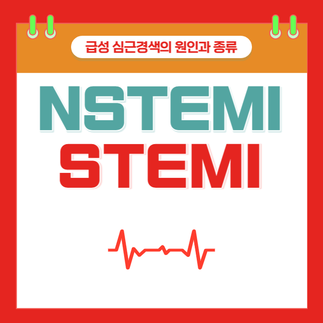  급성 심근경색의 원인과 종류; NSTEMI와 STEMI의 차이