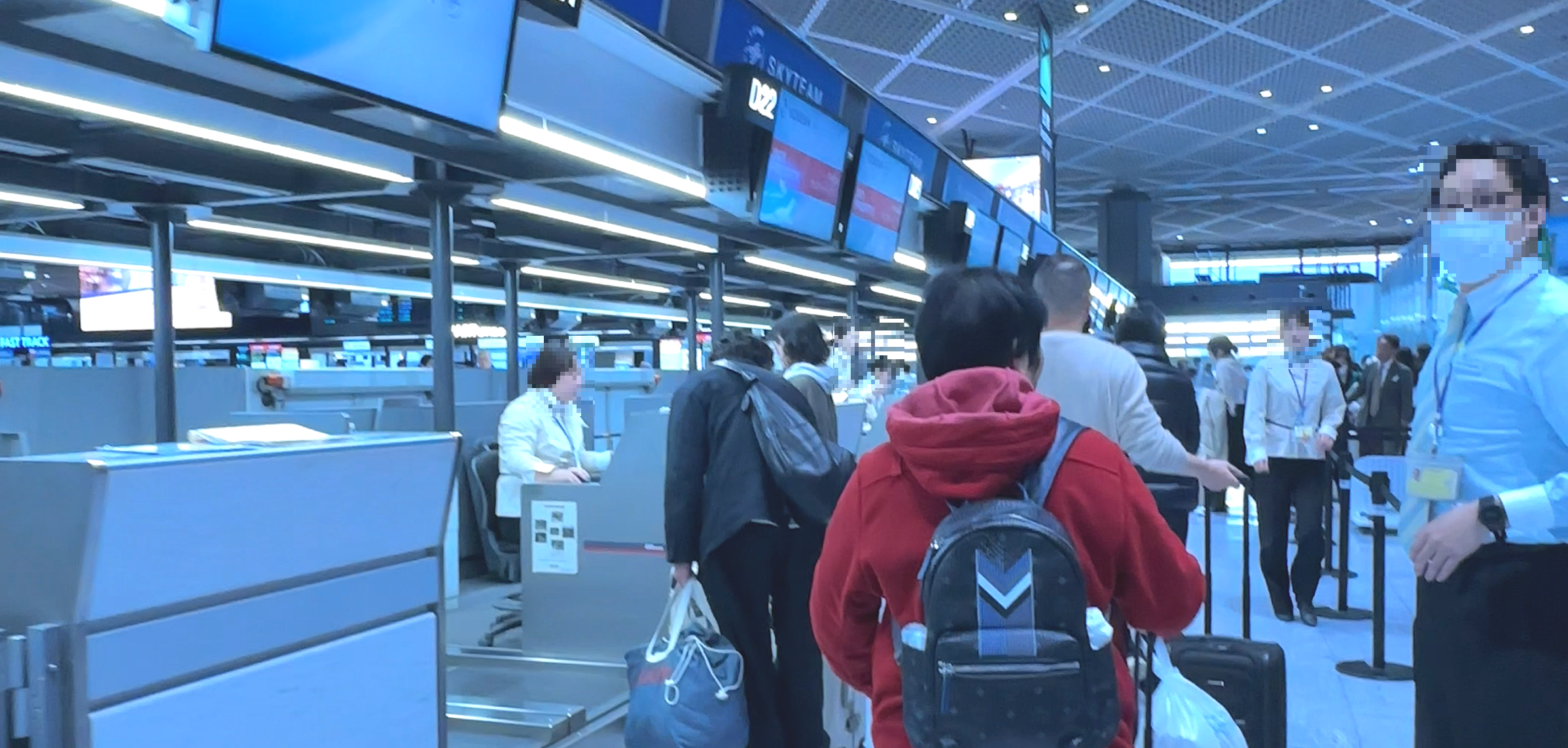 나리타공항-대한항공-체크인-카운터