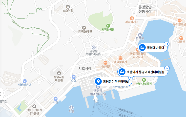 통영항 여객선 터미널