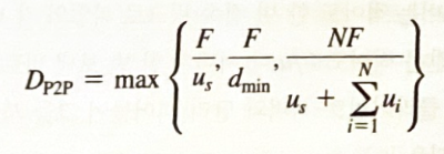 P2P 구조의 분배시간 공식