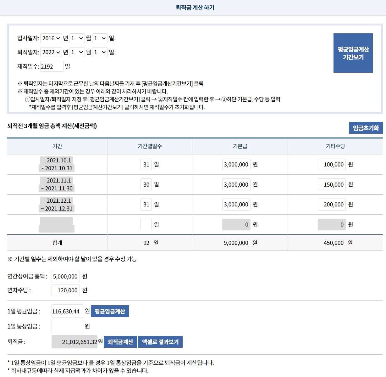 퇴직금