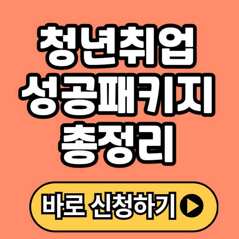 청년취업성공패키지 신청방법, 정부 청년지원사업까지 총정리