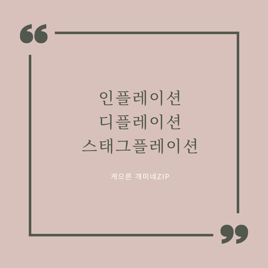  인플레이션, 디플레이션, 스태그플레이션 의미 및 경제 영향