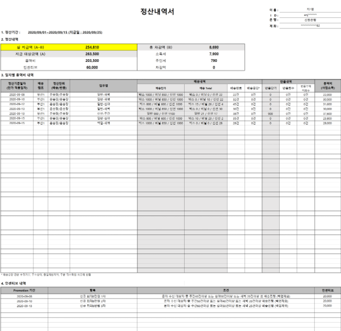  [내 멋대로 부업] 쿠팡플렉스! 얼마버는지 궁금해?! 9월 플렉스 수익인증! 1차