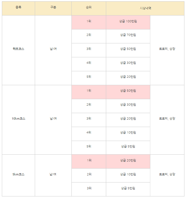 양양강변전국마라톤대회