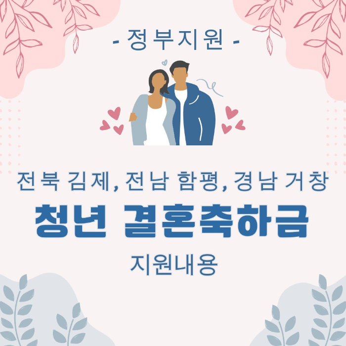 전북/김제/전남/함평/경남/거창/청년/결혼축하금/지원