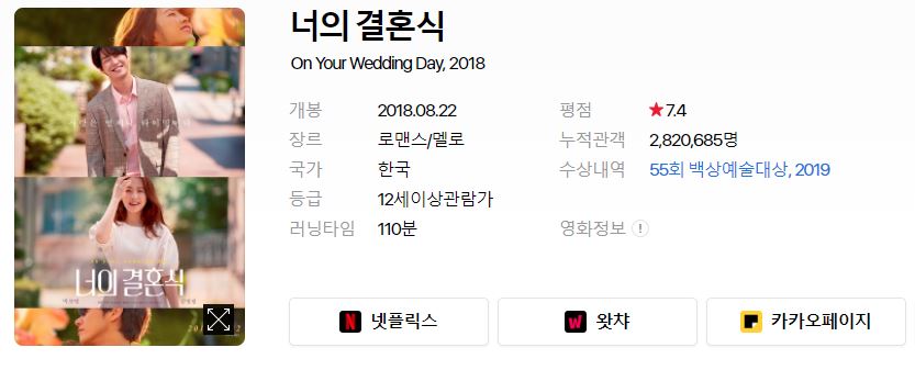 ebs 영화 3월 편성표 <한국영화특선 너의 결혼식> 