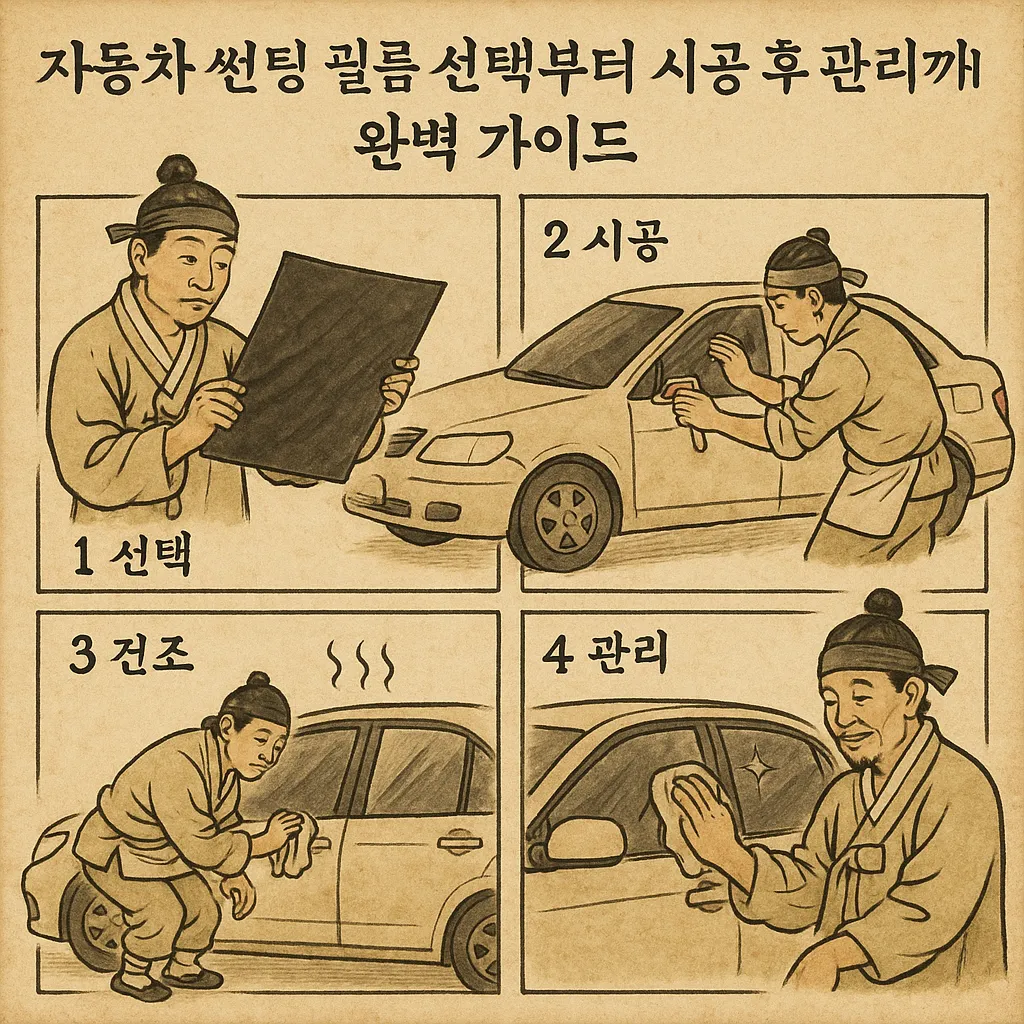 자동차 썬팅 필름 선택부터 시공 후 관리까지 완벽 가이드